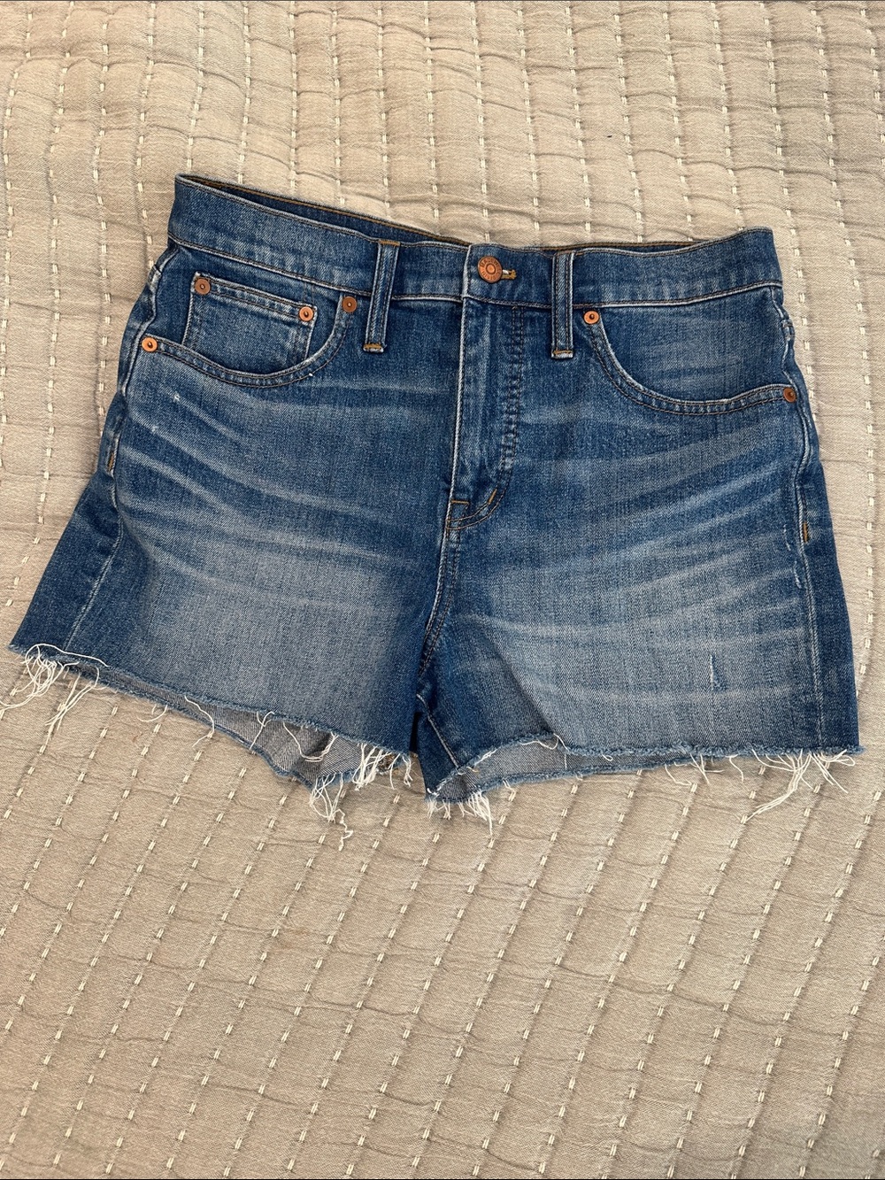 Madewell Classic Blue Denim Cutoff Shorts - Women's